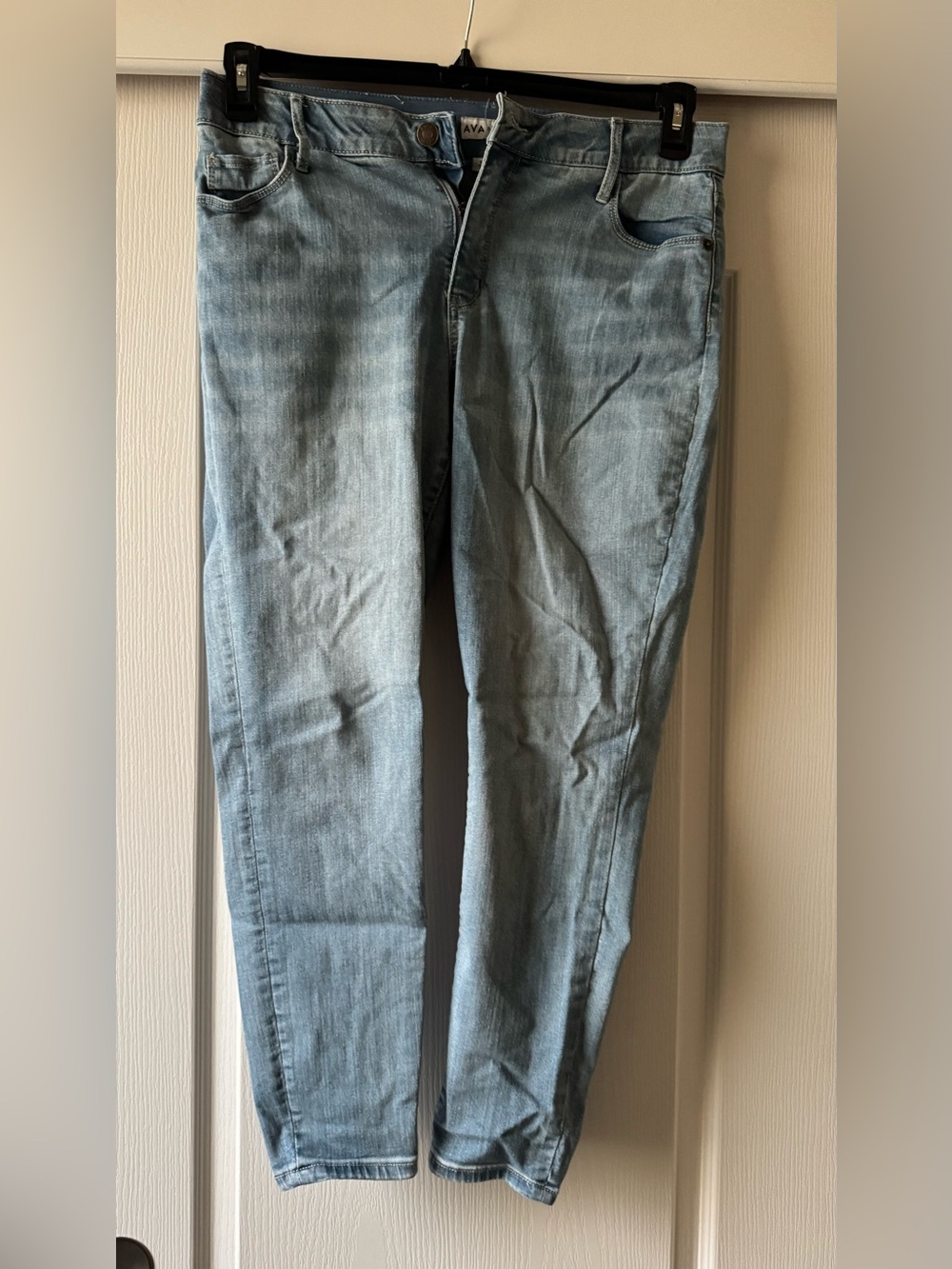 Ava & Viv Light Blue Slim Straight Women's Jeans